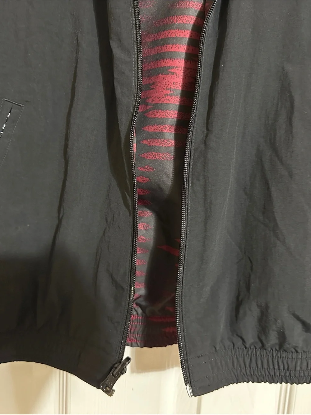 adidas kids Reversible Black and Red National Team Windbreaker